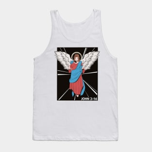 Jesus Christ John 3:16 Bible Verse Praise The Lord Tank Top